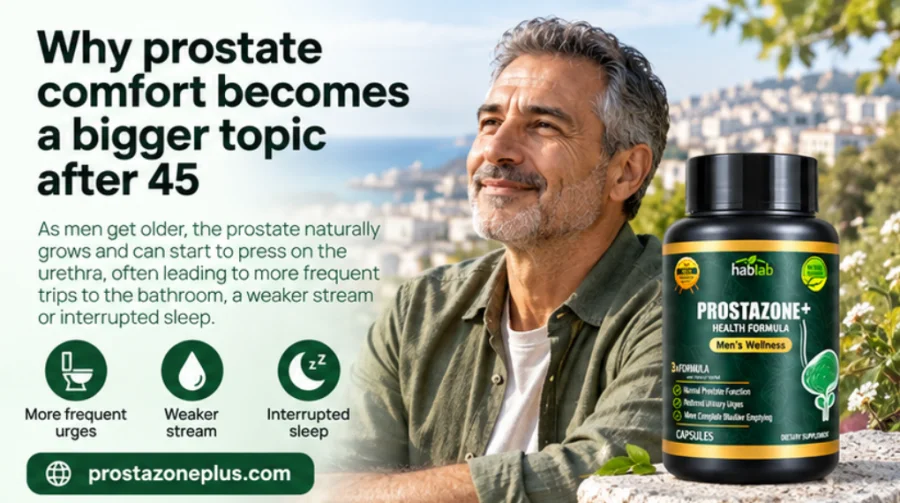 Prostazone Plus — why prostate comfort changes after 45